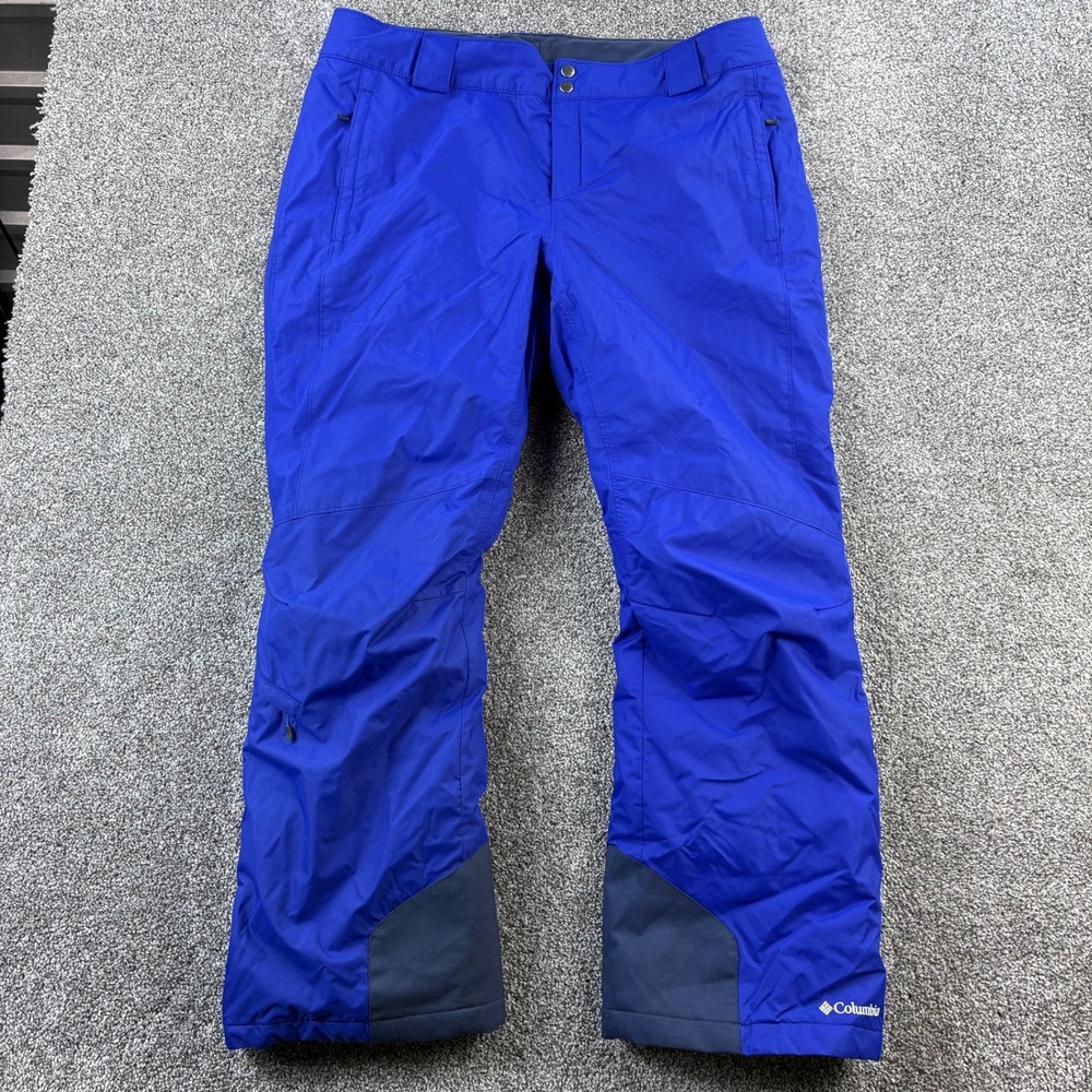 Columbia Bugaboo Snow Pants Women's XL Blue Ski Snowboard Omni‎ Heat Insulated